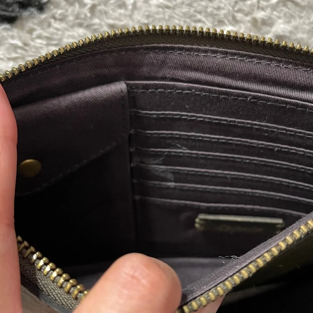 Madewell Dark Green Clutch 9x5.5